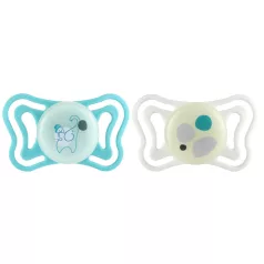   Chicco PhysioForma Light Neutral Szilikon Fogszabályozó Cumi 6-16 Hónapos Korig, Ortodontikus Baba Cumi 2db