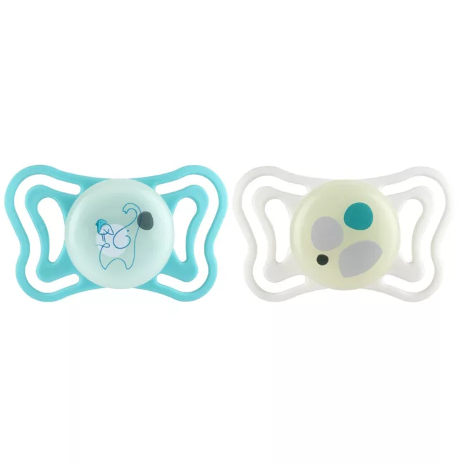 Chicco PhysioForma Light Neutral Szilikon Fogszabályozó Cumi 6-16 Hónapos Korig, Ortodontikus Baba Cumi 2db