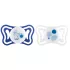 Chicco PhysioForma Light Kék Szilikon Fogszabályozó Cumi 16-36 Hónapos Korig, Ortodontikus Baba Cumi 2db