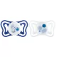 Chicco PhysioForma Light Kék Szilikon Fogszabályozó Cumi 16-36 Hónapos Korig, Ortodontikus Baba Cumi 2db