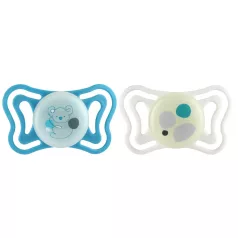   Chicco PhysioForma Light Neutral Szilikon Fogszabályozó Cumi 16-36 Hónapos Korig, Ortodontikus Baba Cumi 2db