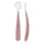 Chicco Szilikon Baba Kanál Soft pink 2db, 6 Hónapos Kortól, Puha Kialakítással