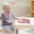 Chicco Szilikon Baba Kanál Soft pink 2db, 6 Hónapos Kortól, Puha Kialakítással