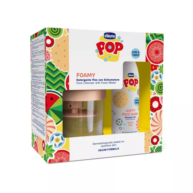 Chicco POP Softy Vanilla Gyengéd Arctisztító Gél 150ml Habzó Adagolóval