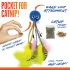 Nerf Cat Macskajáték Polip Csörgőkkel és Pálcával 30 Cm – Aktív Játékhoz és Lefárasztáshoz