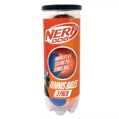   Nerf Dog Kutyajáték 3 Db Teniszlabda Sípoló Nélkül Nyomásálló Dobozban 6,5 Cm – Aktív Játékhoz és Lefárasztáshoz
