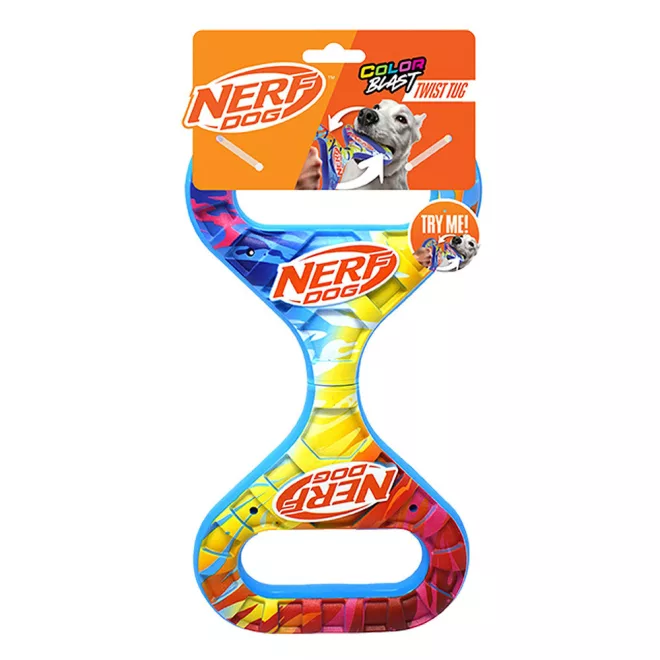Nerf Dog Kutyajáték Forgó Infinity Húzójáték Színes Fogantyúval 27 Cm – Aktív Játékhoz és Lefárasztáshoz