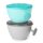 Skip Hop Easy Grab Tányér Szett Fedővel Grey & Teal 2x240ml - BPA-mentes, Csúszásmentes Etetőtányér 3 Hónapos Kortól