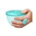 Skip Hop Easy Grab Tányér Szett Fedővel Grey & Teal 2x240ml - BPA-mentes, Csúszásmentes Etetőtányér 3 Hónapos Kortól
