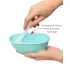 Skip Hop Easy Serve Tálka Kanállal és Védőtokban Teal 240ml - BPA-mentes, Csúszásmentes Etetőtál 3 Hónapos Kortól