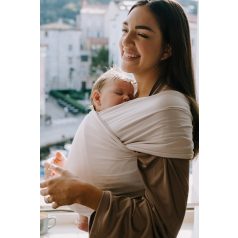   Boba Serenity Wrap Babahordozó Kendő Organic Stone - Légáteresztő, Könnyű és Rugalmas Bambusz Anyagú Hordozókendő Újszülöttkortól