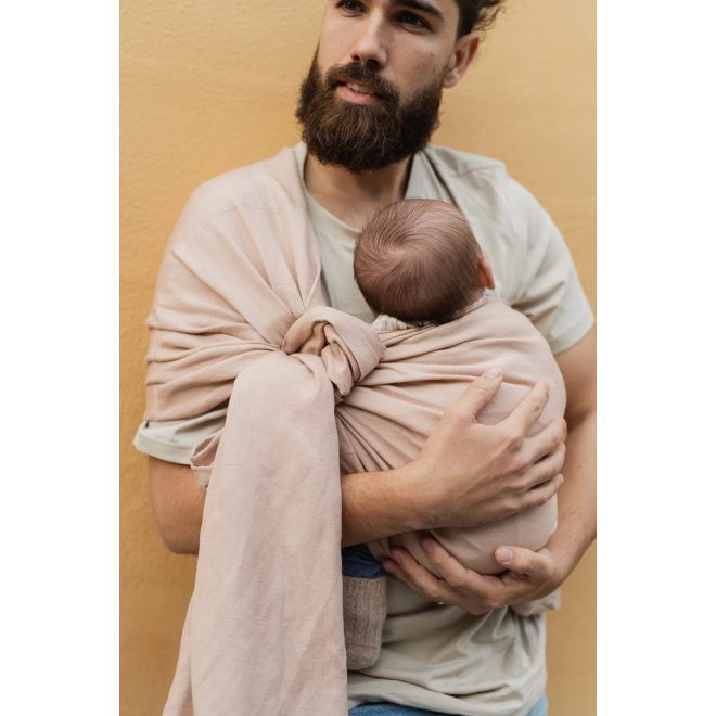 Boba Ring Wrap Babahordozó Kendő Peony - Gyűrűs, Könnyen Állítható és Légáteresztő Hordozókendő Prémium Anyagból Újszülöttkortól