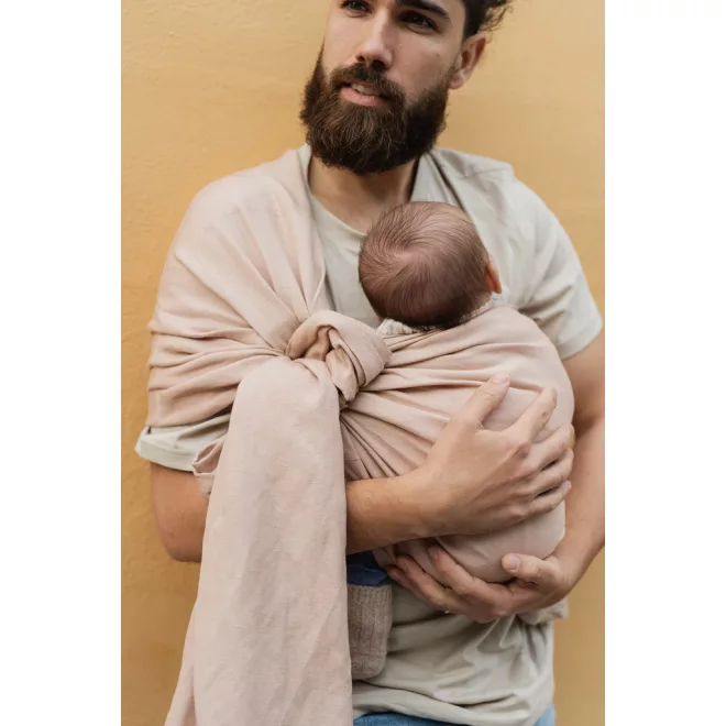 Boba Ring Wrap Babahordozó Kendő Peony - Gyűrűs, Könnyen Állítható és Légáteresztő Hordozókendő Prémium Anyagból Újszülöttkortól