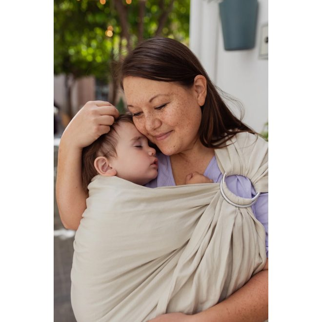 Boba Ring Wrap Babahordozó Kendő Pampas - Gyűrűs, Könnyen Állítható és Légáteresztő Hordozókendő Prémium Anyagból Újszülöttkortól