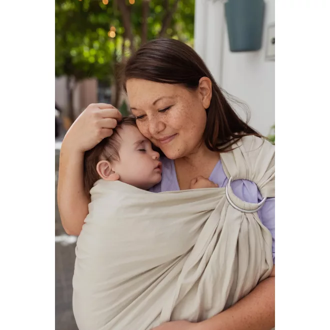 Boba Ring Wrap Babahordozó Kendő Pampas - Gyűrűs, Könnyen Állítható és Légáteresztő Hordozókendő Prémium Anyagból Újszülöttkortól