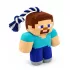 Minecraft Steve Plüss Kutyajáték Erős Kötéllel, Húzós Játékhoz és Apportírozáshoz, 20cm