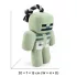 Minecraft Skeleton Plüss Kutyajáték Erős Kötéllel, Húzós Játékhoz és Apportírozáshoz, 20cm