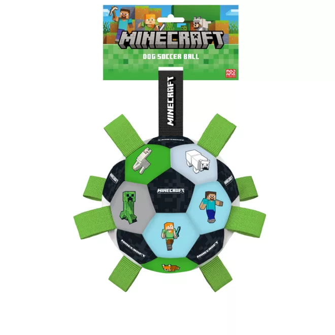 Minecraft Tüskés Kutyajáték Labda Nejlon Pántokkal, Apportírozáshoz