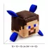 Minecraft Steve Sípoló Kutyajáték Kocka Rágáshoz és Apportírozáshoz, 8cm