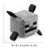 Minecraft Skeleton Sípoló Kutyajáték Kocka Rágáshoz és Apportírozáshoz, 8cm