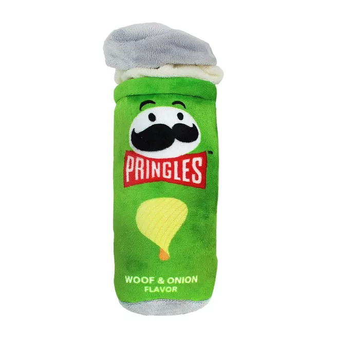 Pringles Sípoló Kutyajáték Apportírozáshoz, Zöld, 25cm