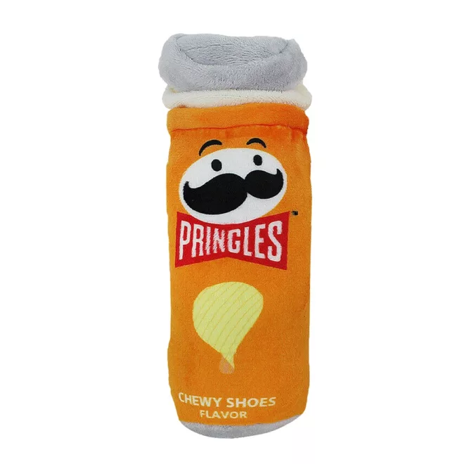 Pringles Sípoló Kutyajáték Apportírozáshoz, Sárga, 25cm