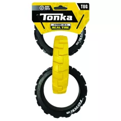   Tonka Gumijáték Kutyáknak, 3-gyűrűs Húzóka Rugalmas Mintával, 27 Cm – Praktikus Választás Mindennapi Használatra