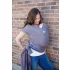 Boba Wrap Organic Babahordozó Kendő Dark Gray - Organikus Pamutból Készült, Rugalmas és Ergonomikus Hordozókendő Újszülöttkortól
