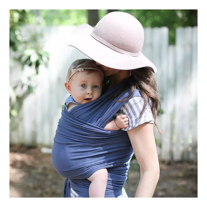Boba Wrap Vintage Blue Babahordozó Kendő Kenguru 18 Hónapos Korig (max 15kg)