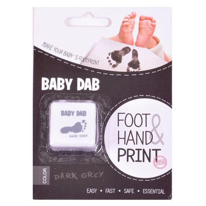 BabyDab Gyermek Kéz és Láb Lenyomatkészítő Szürke Színben