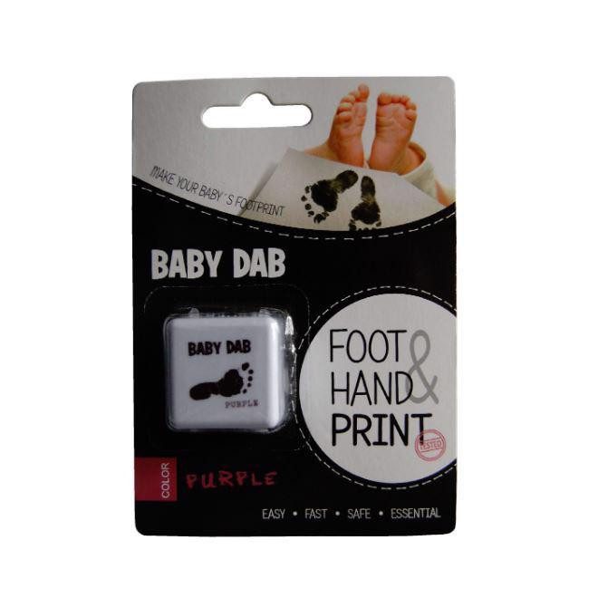 BabyDab Gyermek Kéz és Láb Lenyomatkészítő Lila Színben