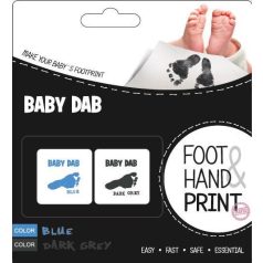   BabyDab Gyermek Kéz és Láb Lenyomatkészítő Kék és Szürke Színben