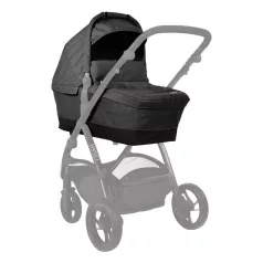   Petite & Mars Vario/Spider Black Melange Babakocsihoz Mózeskosár - Újszülött Kortól, Kényelmes és Biztonságos Pihenéshez
