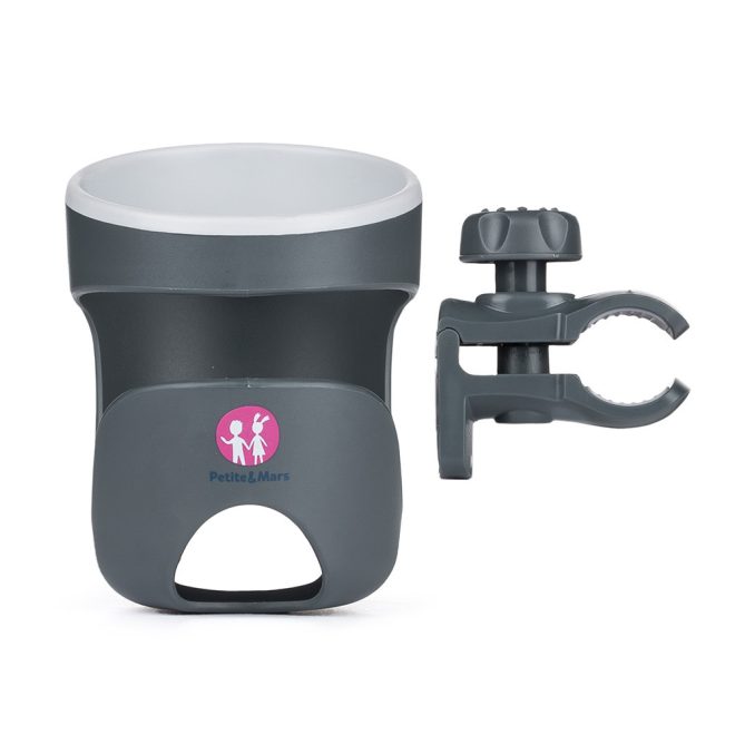 Petite & Mars Italtartó Handy - Praktikus és Stabil Italtartó Babakocsira, Könnyű Hozzáféréssel