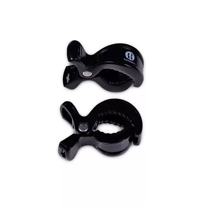 Petite & Mars Csipesz Babakocsira Fekete Színben 2db