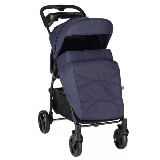 Petite & Mars Lábzsák Easy/Musca Midnight Blue Babakocsihoz - Meleg és Kényelmes Sétákhoz Hideg Időben is Praktikus