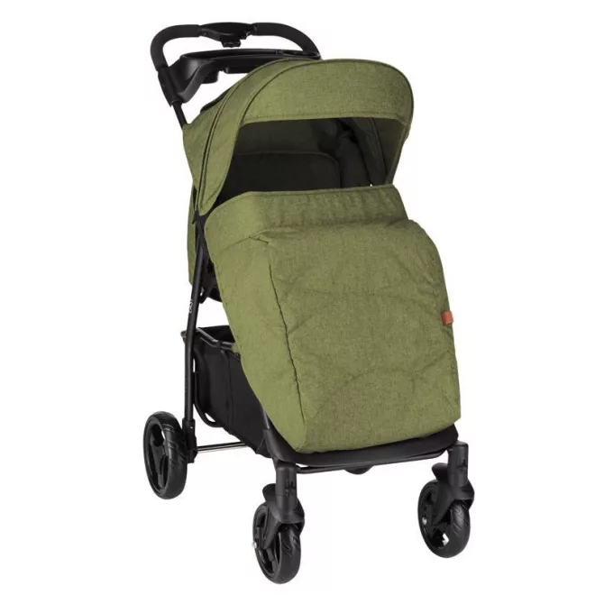 Petite & Mars Lábzsák Babakocsihoz Easy/Musca - Forest Green - Meleg és Kényelmes Sétákhoz Hideg Időben is Praktikus