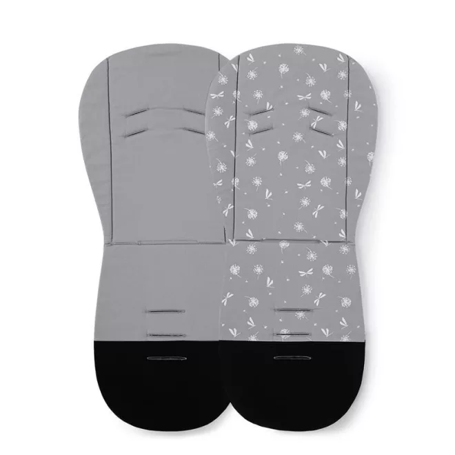 Petite & Mars Foamy Ülésbetét Babakocsiba Grey Dragonfly - Párnázott, Kényelmes és Légáteresztő Ülésbetét Elegáns Mintával