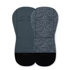   Petite & Mars Foamy Ülésbetét Babakocsiba Anthracite Dino - Párnázott, Kényelmes és Légáteresztő Ülésbetét Babakocsikhoz