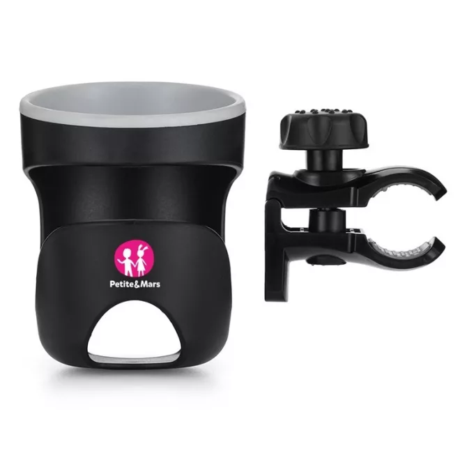 Petite & Mars Italtartó Handy - Praktikus és Biztonságos Italtartó Babakocsira, Könnyen Használható