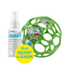  Baby Einstein Oball Bright Starts Rattle Seafoam Készségfejelsztő Csögő és Rágóka + Ajándék Aquaint Tisztító Folyadák 50ml