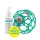 Baby Einstein Oball Bright Starts Rattle Türkizkék Készségfejelsztő Csögő és Rágóka + Ajándék Aquaint Tisztító Folyadák 50ml