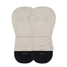   Petite & Mars Foamy Ülésbetét Babakocsiba Beige Whale - Párnázott, Kényelmes és Légáteresztő Ülésbetét Babakocsikhoz