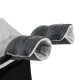 Petite & Mars Kesztyű - Kézmelegítő Babakocsira Jasie Charcoal Grey - Meleg, Vízálló és Kényelmes Kesztyű a Hideg Napokra
