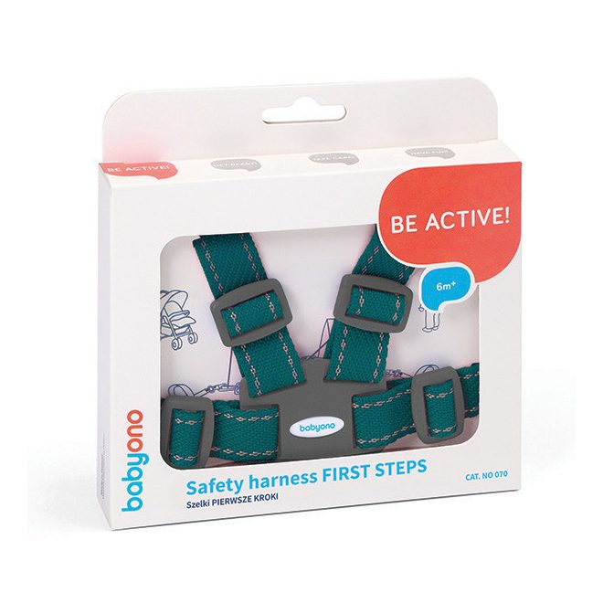 BabyOno Gyermek Biztonsági Hám Zöld 6 Hónapos Kortól - Tanuló Járássegítő Biztonsági Hám