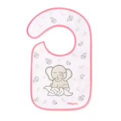   BabyOno Vízálló Frottír Előke Elefánt Mintával 6 Hónapos Kortól - Puha és Praktikus Étkezési Védelem