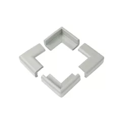   BabyOno Sarokvédő 4db - Szürke, Puha Gyermekbiztonsági Védő Bútorokhoz, Egyszerűen Felhelyezhető