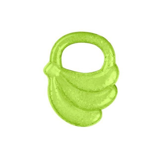 BabyOno Hűsítő Rágóka Banán Formájú Zöld - BPA-mentes Fogzást Könnyítő Babarágóka