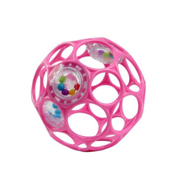 Baby Einstein Oball Bright Starts Rattle Rózsaszín Készségfejelsztő Csögő és Rágóka Játék 10cm 0+ Hónapos Kortól