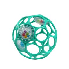   Baby Einstein Oball Bright Starts Rattle Türkizkék Készségfejelsztő Csögő és Rágóka Játék 10cm 0+ Hónapos Kortól